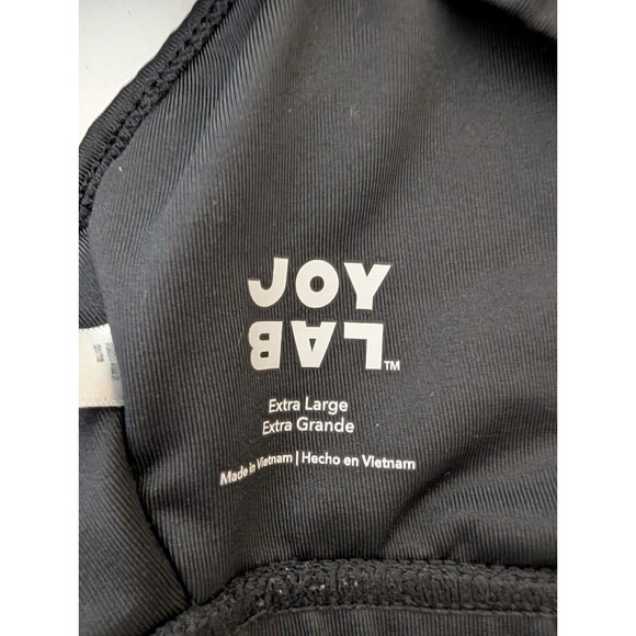 Joy Lab Athletic Bra Racerback Black Mesh Size XL Elastic Band - Picture 3 of 7
